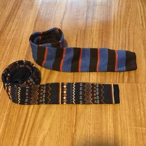 Lot of 2 knit Ties
